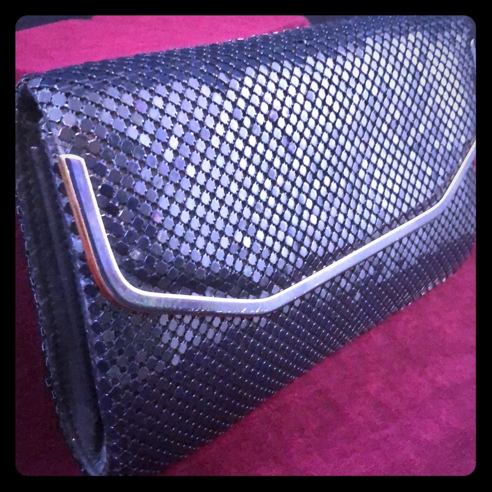 Vintage Navy Metallic Purse